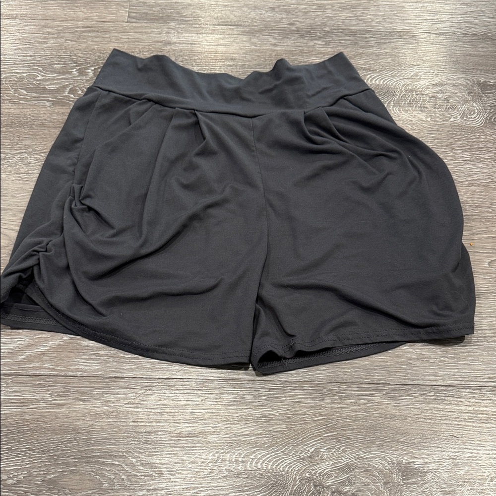 Dark grey stretchy Women's Shorts